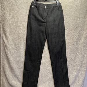 St John Sport by Marie Gray Luguna Type Black Washed Jean Size 6